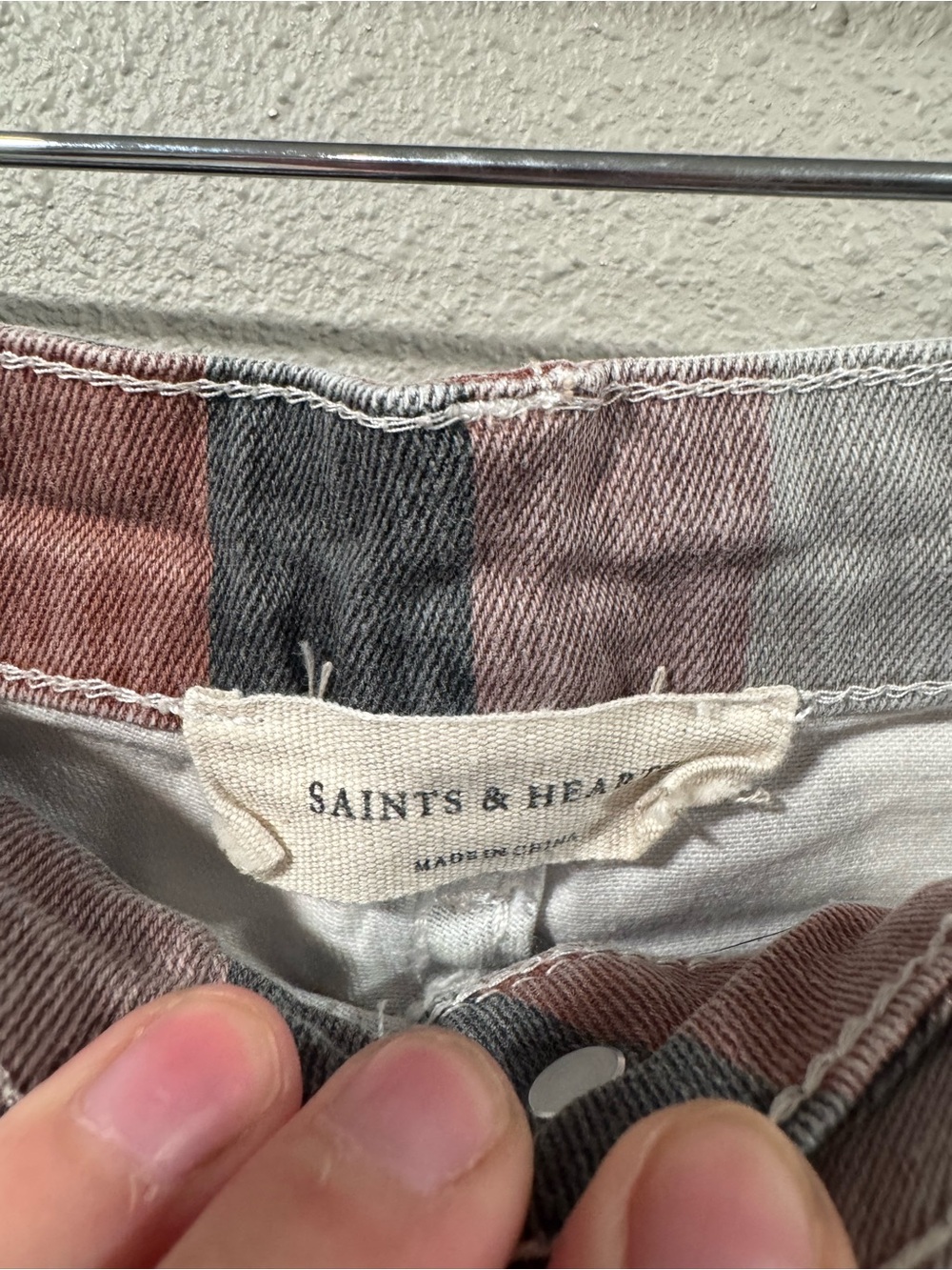 Saints & Hearts Super Flared Striped Pants - Picture 6 of 10